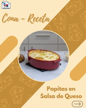 RECETA: PAPITAS EN SALSA DE QUESO